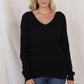 V-Neck Drop Shoulder Sweater