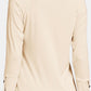 Decorative Button V-Neck Long Sleeve T-Shirt