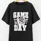 GAME DAY Round Neck Short Sleeve T-Shirt