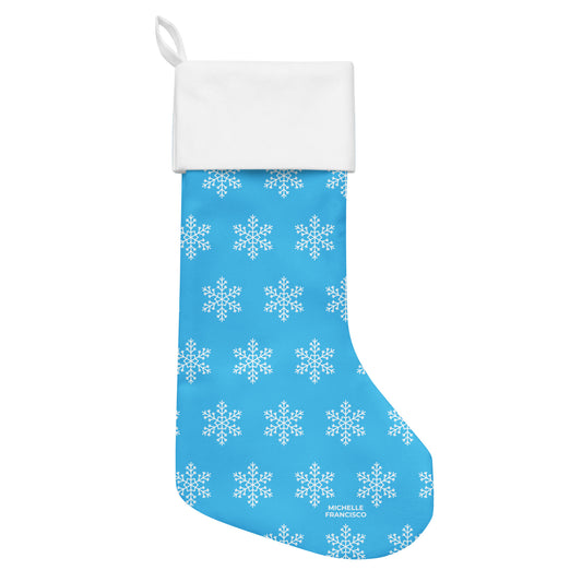 Snow Christmas Stocking