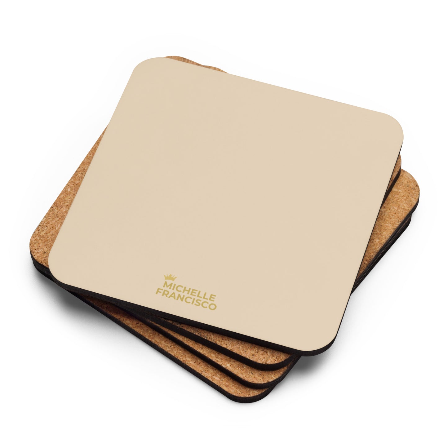 Champagne Cork-back Coaster