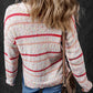 Confetti Round Neck Dropped Shoulder Sweater