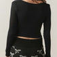 Notched Long Sleeve T-Shirt