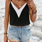 Contrast V-Neck Cami