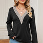 V-Neck Dropped Shoulder T-Shirt