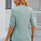 Eyelet Half Sleeve T-Shirt