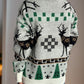 Christmas Element Round Neck Long Sleeve Sweater