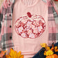 Pumpkin Graphic Round Neck Long Sleeve T-Shirt