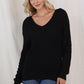 V-Neck Drop Shoulder Sweater