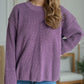 Solid Color Round Neck Long Sleeve Sweater