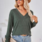 V-Neck Dropped Shoulder T-Shirt
