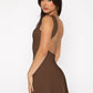 Backless Wide Strap Mini Dress