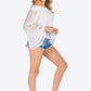 Swiss Dot Off-Shoulder Blouse