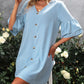 V-Neck Half Sleeve Mini Dress