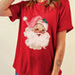 Santa Round Neck Short Sleeve T-Shirt