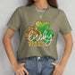 LUCKY VIBES Round Neck Short Sleeve T-Shirt