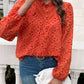 Frill Round Neck Long Sleeve Shirt