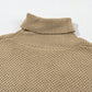 Solid Color Turtleneck Short Sleeve Sweater