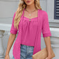 Eyelet Half Sleeve T-Shirt