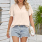 V-Neck Flutter Sleeve Blouse