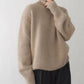 Turtleneck Dropped Shoulder Long Sleeve Sweater