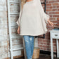 Round Neck Batwing Sleeve Sweater