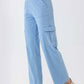 Buttoned Pocketed Long Jeans