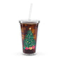 Christmas Tree Clear Plastic Tumbler