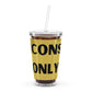 Icons Only Clear Plastic Tumbler