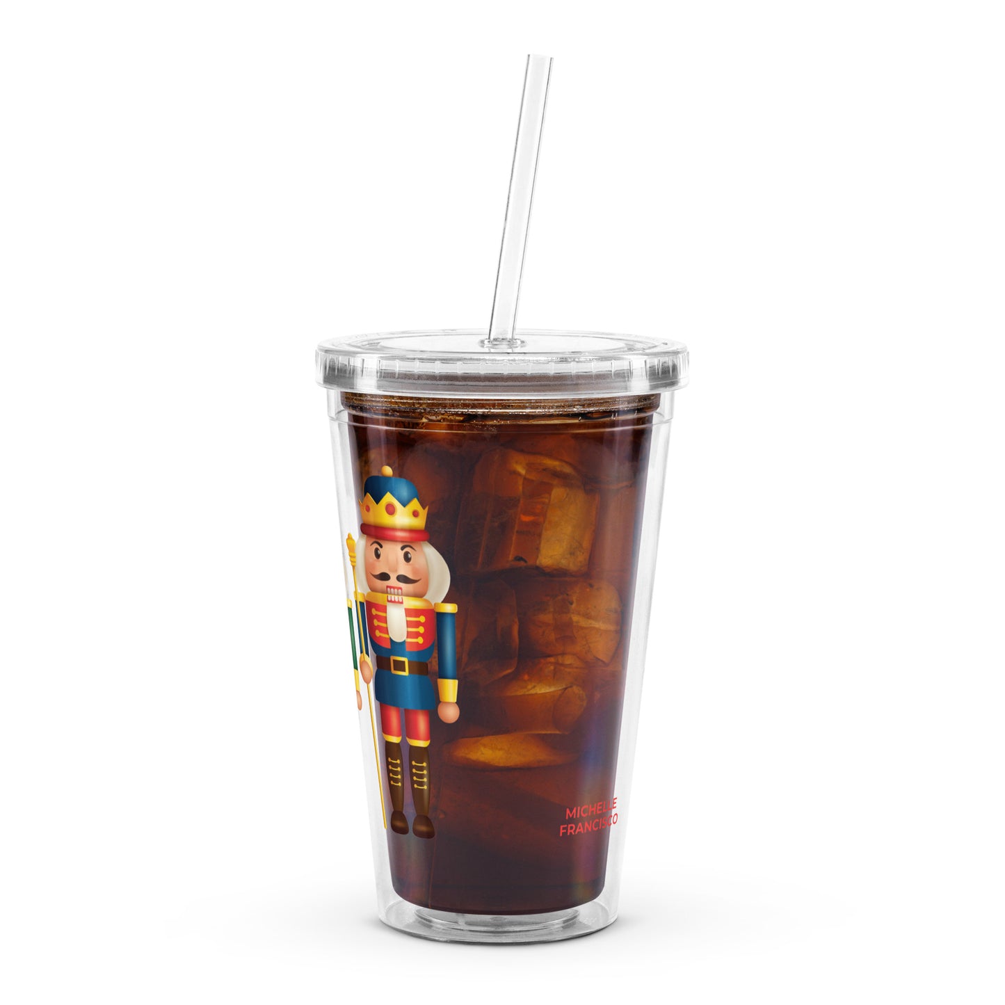 Nutcracker Clear Plastic Tumbler