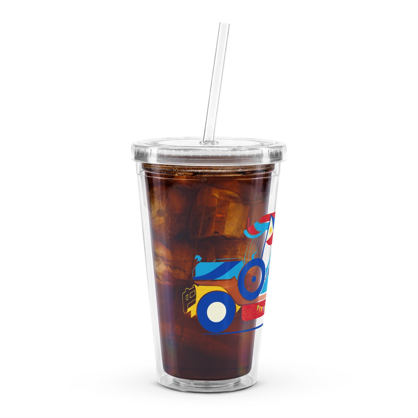 Francisco Jeepney Clear Plastic Tumbler