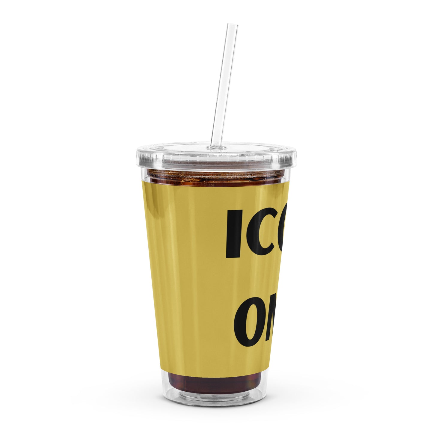 Icons Only Clear Plastic Tumbler