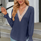 V-Neck Flounce Sleeve T-Shirt