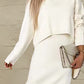 Turtleneck Dropped Shoulder Sweater and Midi Dress Sweater Set