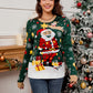 Santa Round Neck Long Sleeve Sweater