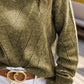 Openwork V-Neck Long Sleeve Sweater