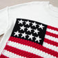 US Flag Side Slit Drop Shoulder Sweater