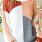 Color Block Drop Shoulder Long Sleeve Sweater