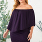 Full Size Off-Shoulder Half Sleeve Dress