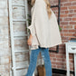 Round Neck Batwing Sleeve Sweater