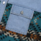 Pocketed Button Up Long Sleeve Denim Jacket