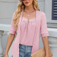 Eyelet Half Sleeve T-Shirt