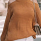 Cutout Back Cold Shoulder Long Sleeve Sweater