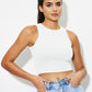 Round Neck Cropped Tank