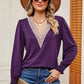 V-Neck Long Sleeve T-Shirt