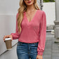 V-Neck Long Sleeve T-Shirt