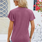 V-Neck Flutter Sleeve T-Shirt