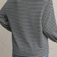 Striped Round Neck Long Sleeve Top