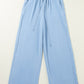 Drawstring Wide Leg Jeans