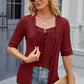 Eyelet Half Sleeve T-Shirt